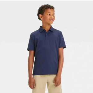 Boys' Textured Golf Polo Shirt - All In Motion™
Navy Blue XL (14)